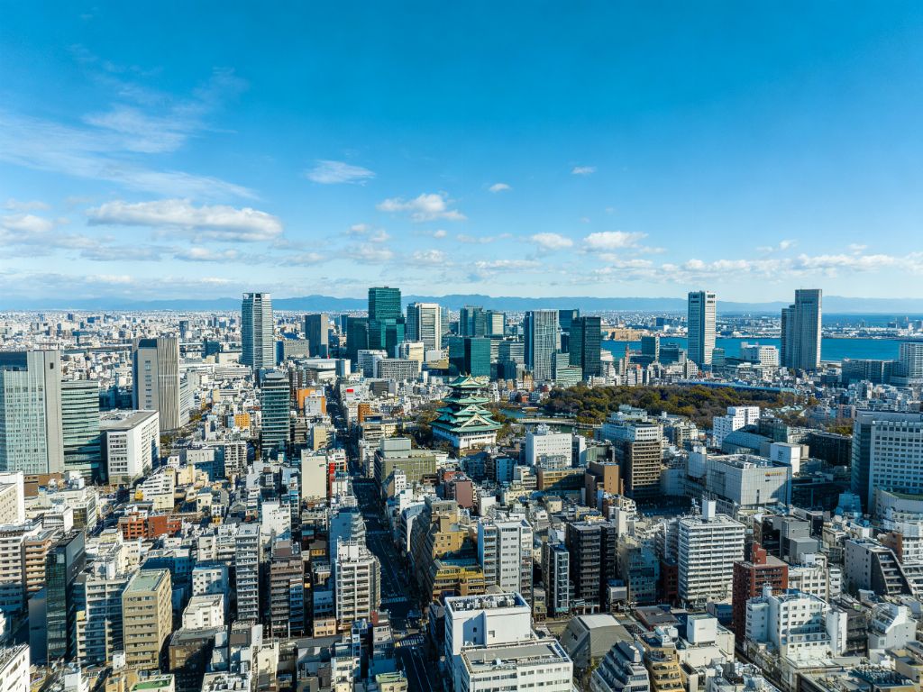 大阪城市全景